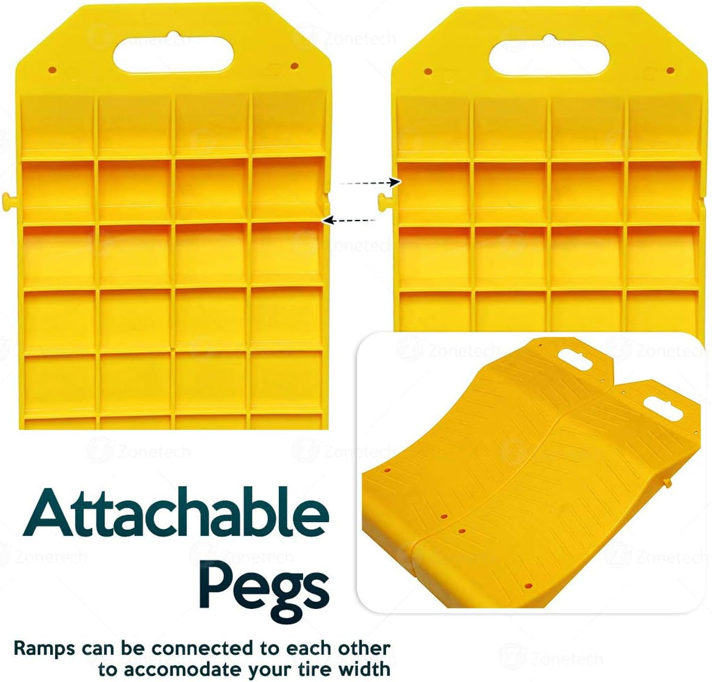 Yellow Tire Cradle Ramps 8-Pack O26696