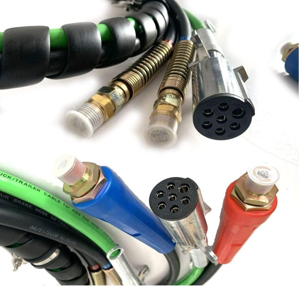 12 Ft 3-in-1 Air Line Hose Assemblies for Semi Truck Tractor Trailer Z854