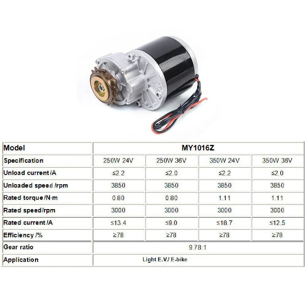 36V Thumb Throttle E-Bike Conversion Kit Brushless Motor LCD Display 350W U95089