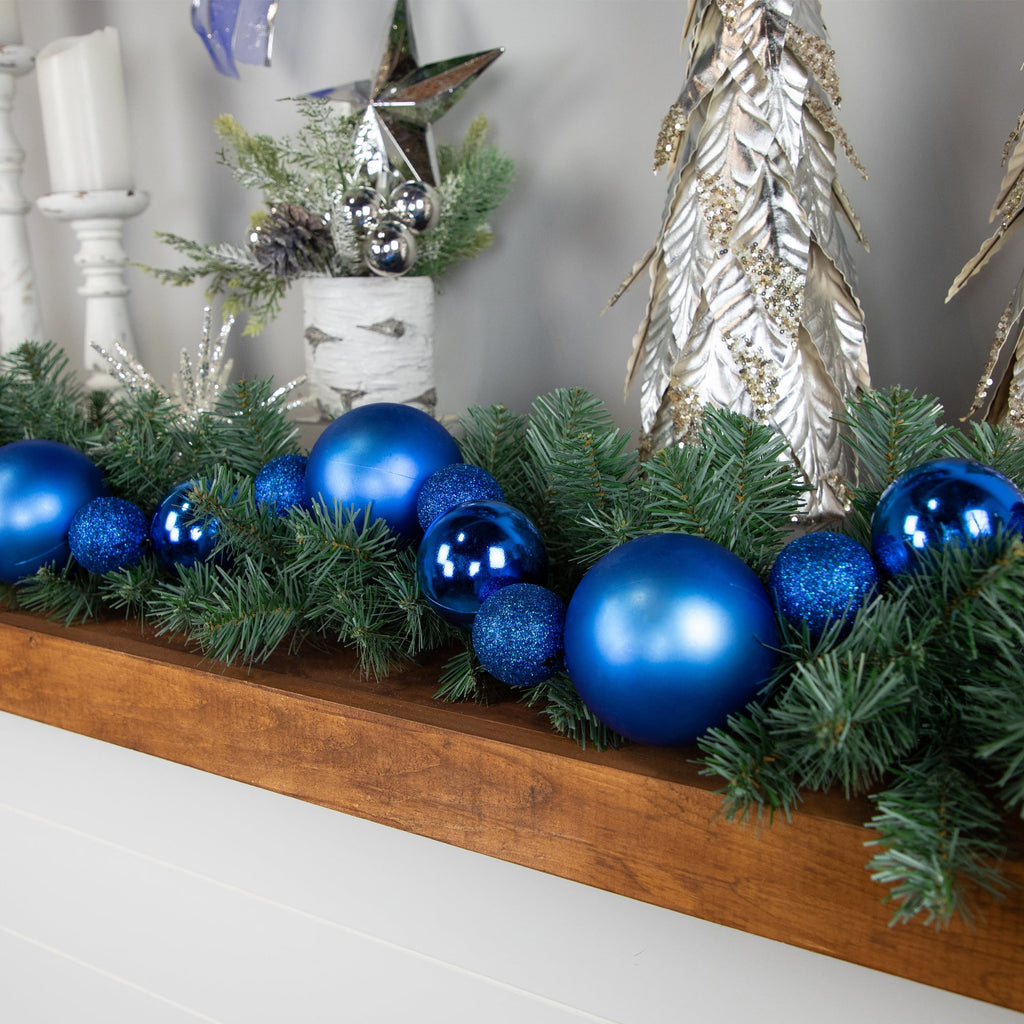 Blue Shatterproof Ball Christmas Garland I54132