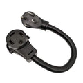 Adapter Cord 4 Prong Dryer Plug 14-30P to 14-60R Welder Receptacle, 30A, 125V/250V 1.5FT D415