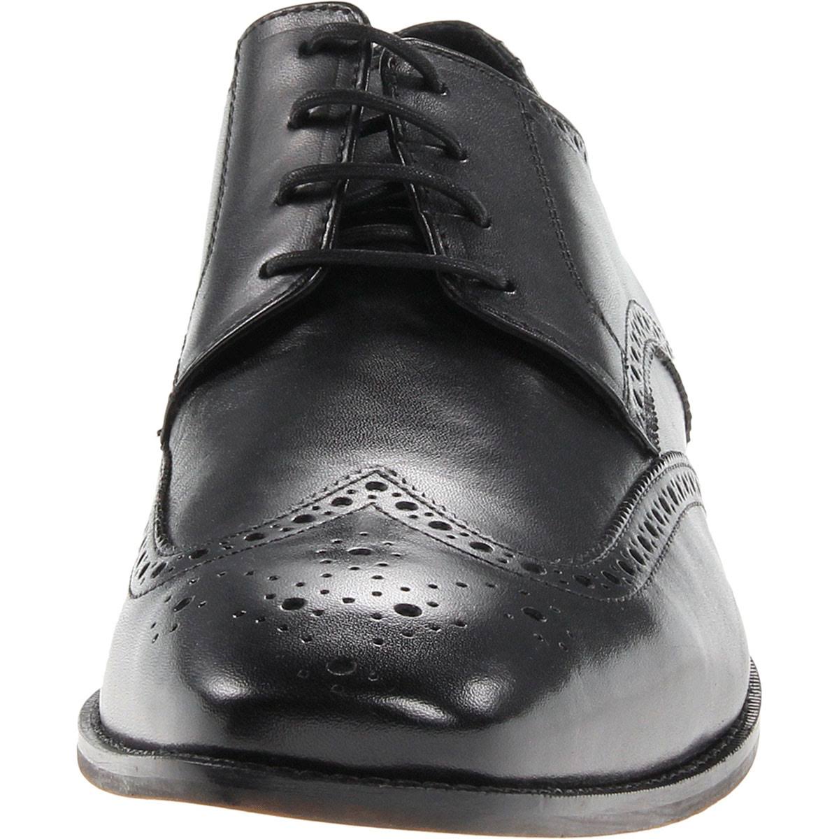 Black Wing Tip Shoes N523