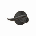 Aged Bronze Lever Keyed Entry Lock with Latch and Strike Z787282