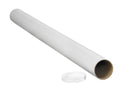 White Mailing Tubes with Caps, 2x18, 50/CS C32772