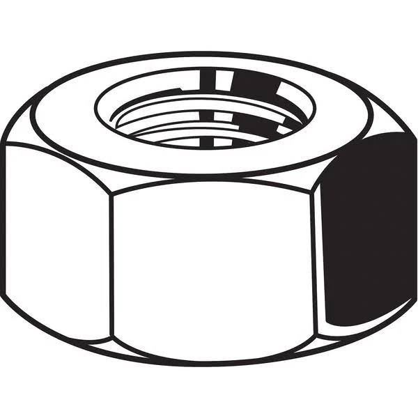 Hex Nut, 2-1/4-8, Steel, pk10 O405703