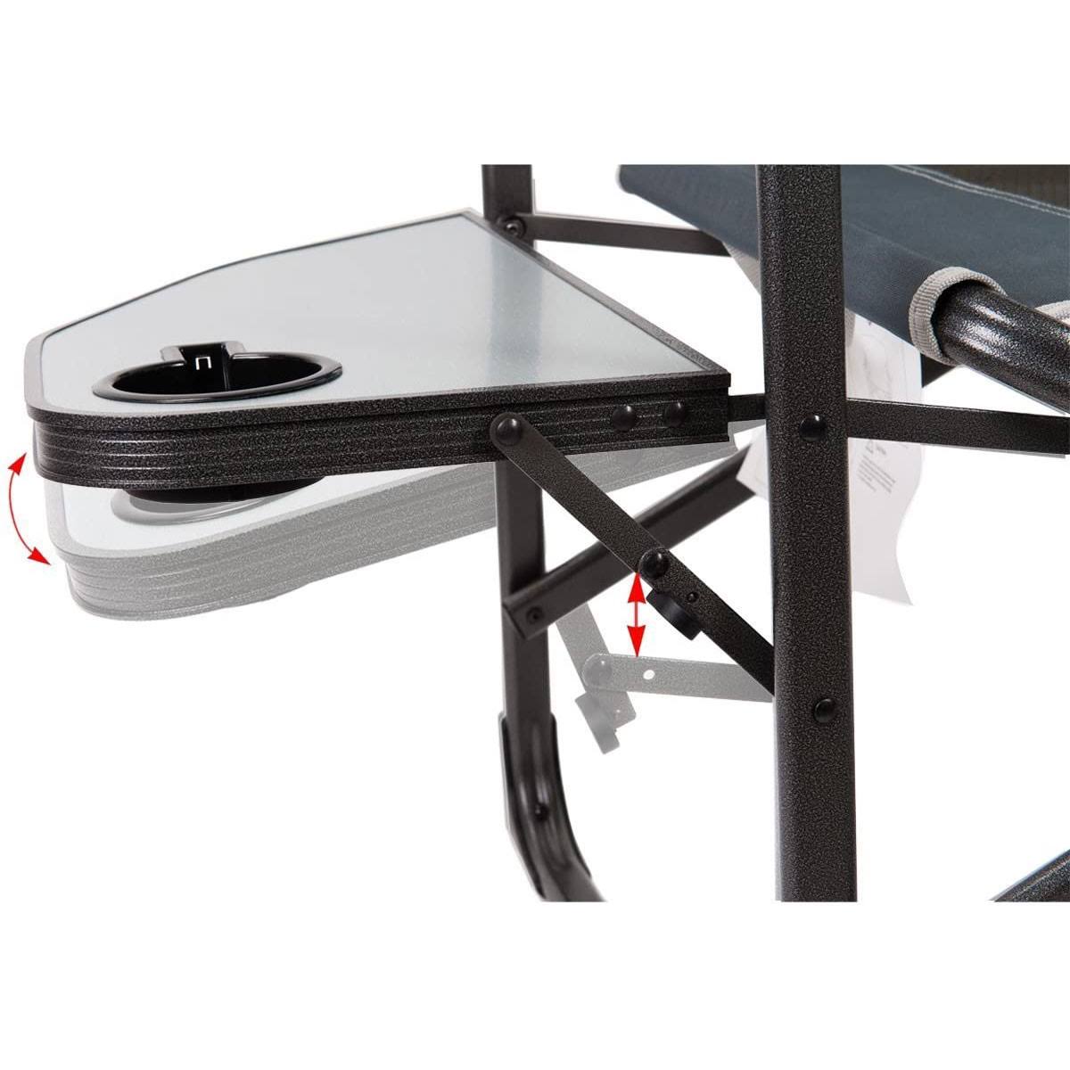 Portable Folding Directors Chair with Side Table (2 Pack) V991684