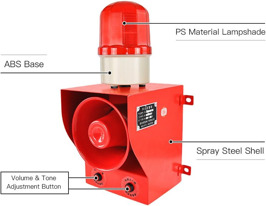 AC110V-120V Sounds and Lights Alarm V44303