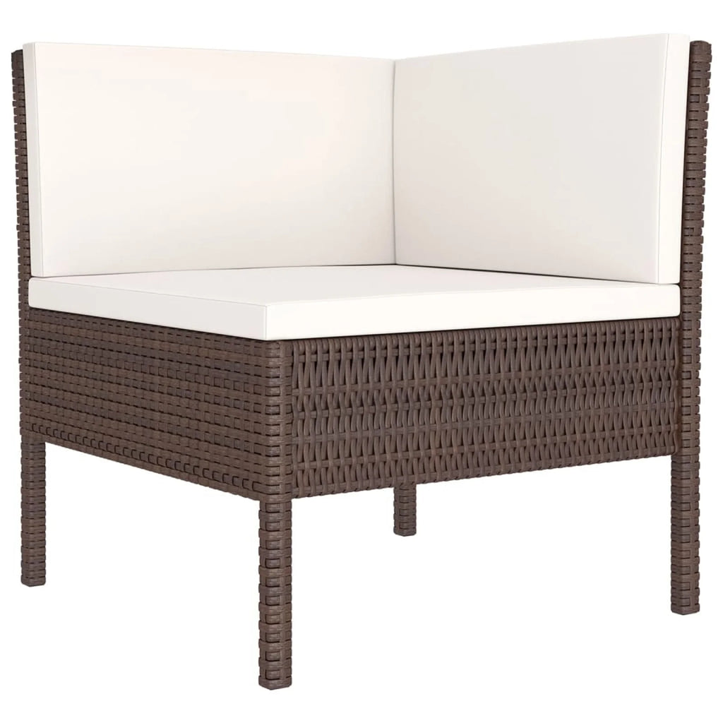 12 Piece Brown Poly Rattan Sectional Outdoor Furniture Set A924