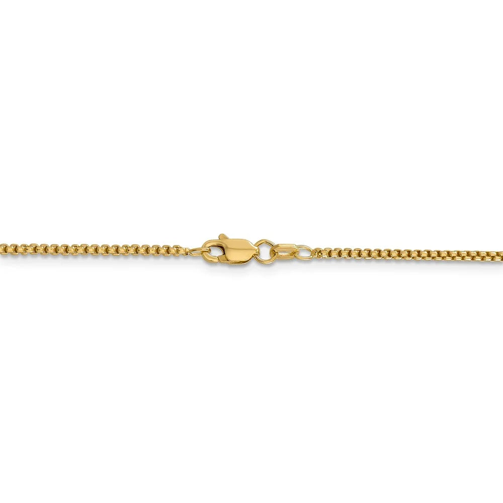 14kt Yellow Gold 24 inch Box Chain with Lobster Clasp G53733