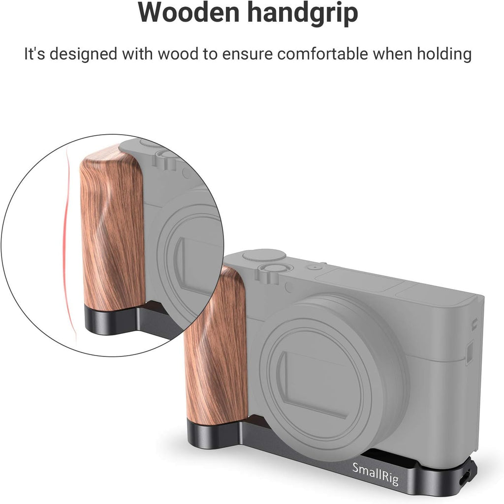 L-Shape Bracket Wooden Grip for RX100 Camera E798266