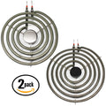 2-Pack 8 inch 5 Turns & 6 inch 4 Turns Surface Burner Elements Y19110