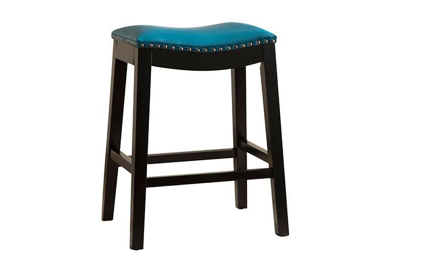 Teal Bonded Leather Counter Stool S14628