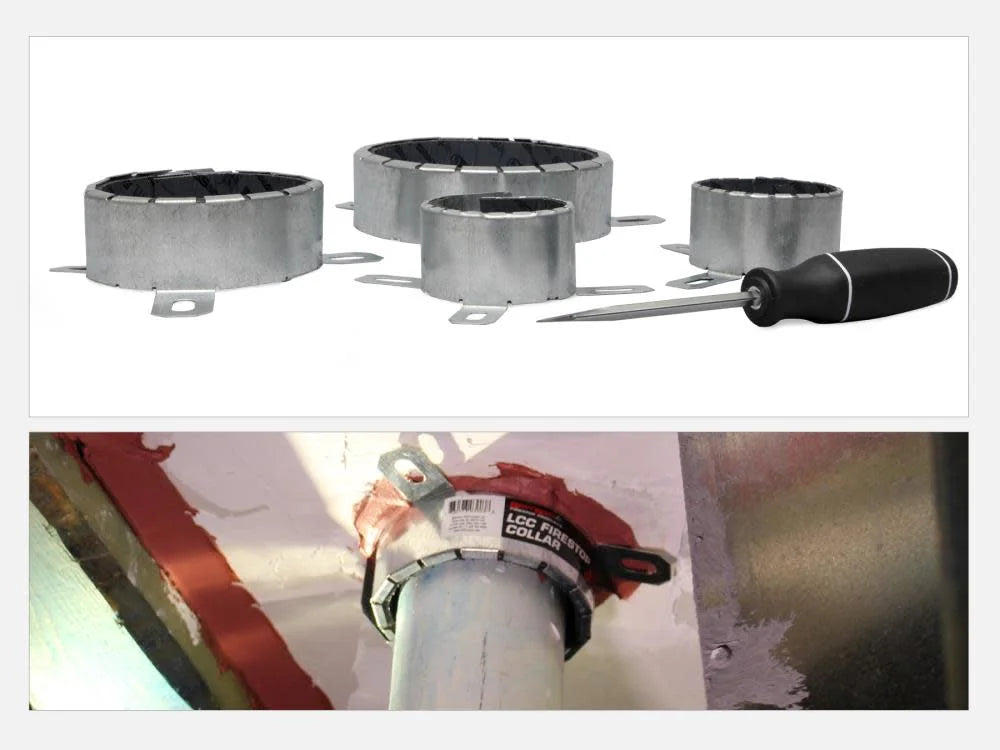 2.3" Dia. Steel Firestop Pipe Collar G832