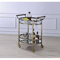 Brushed Bronze Serving Bar Cart Z928438