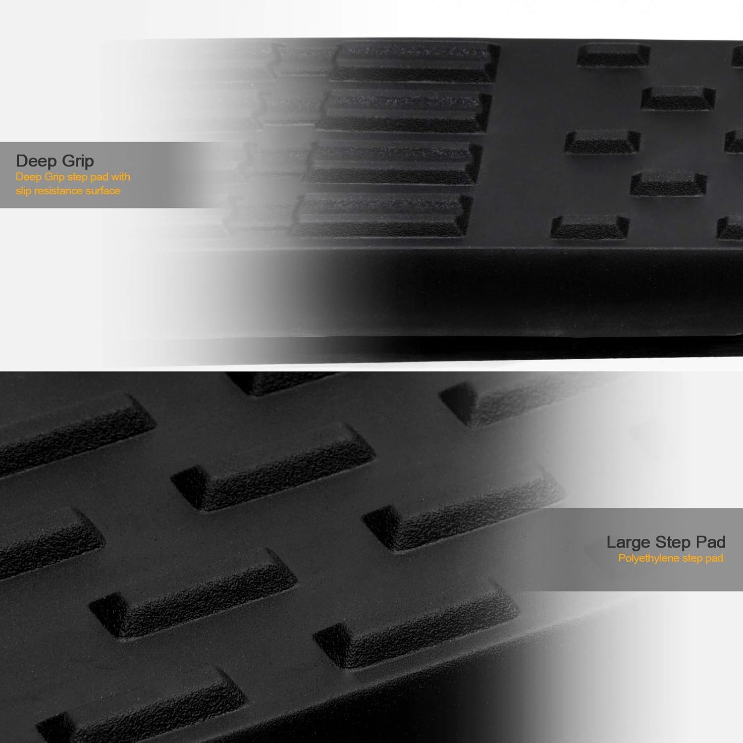 5 Oval Side Step Nerf Bars Black G768562