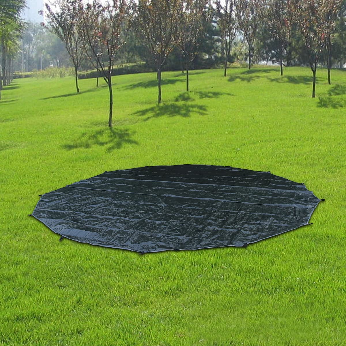 3M Outdoor Black Ultralight PE Round Mat H836