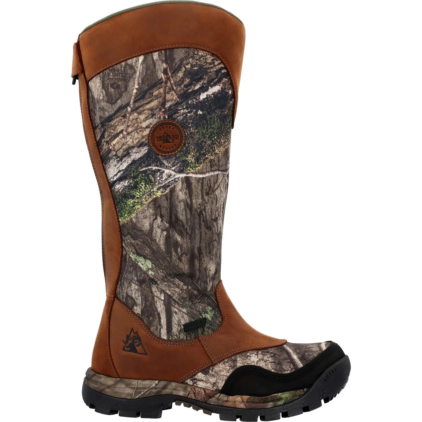 Snake Waterproof Zipper Pull-On Boot Size 8(W) H999364