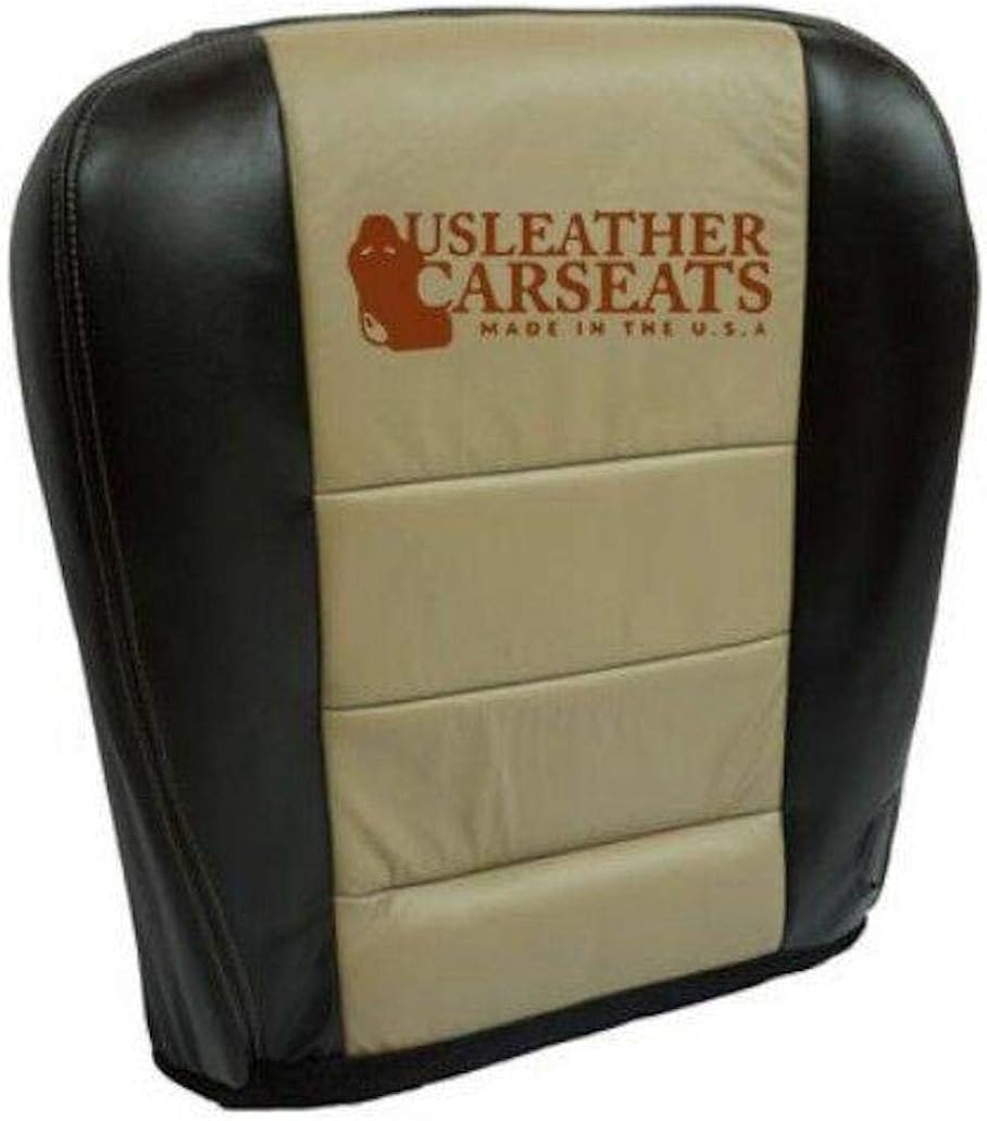 Leather Car Seat Cover Passenger Side Bottom 2 Tone P6066