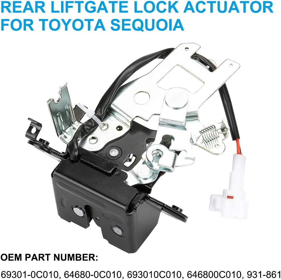 Integrated Liftgate Lock Actuator Rear Trunk Hatch Tailgate Latch with Cable Assembly Pack of 2 P37473