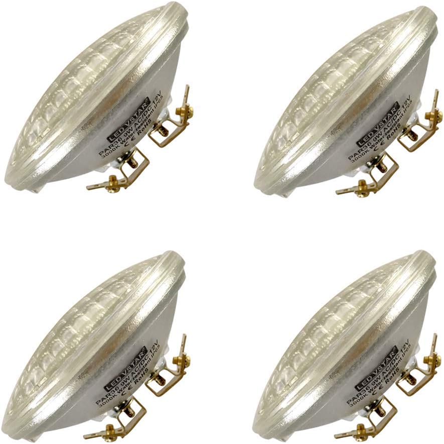 LED PAR36 9W Bulb, 12V, 3000K Warm White, 4 Pack O838308
