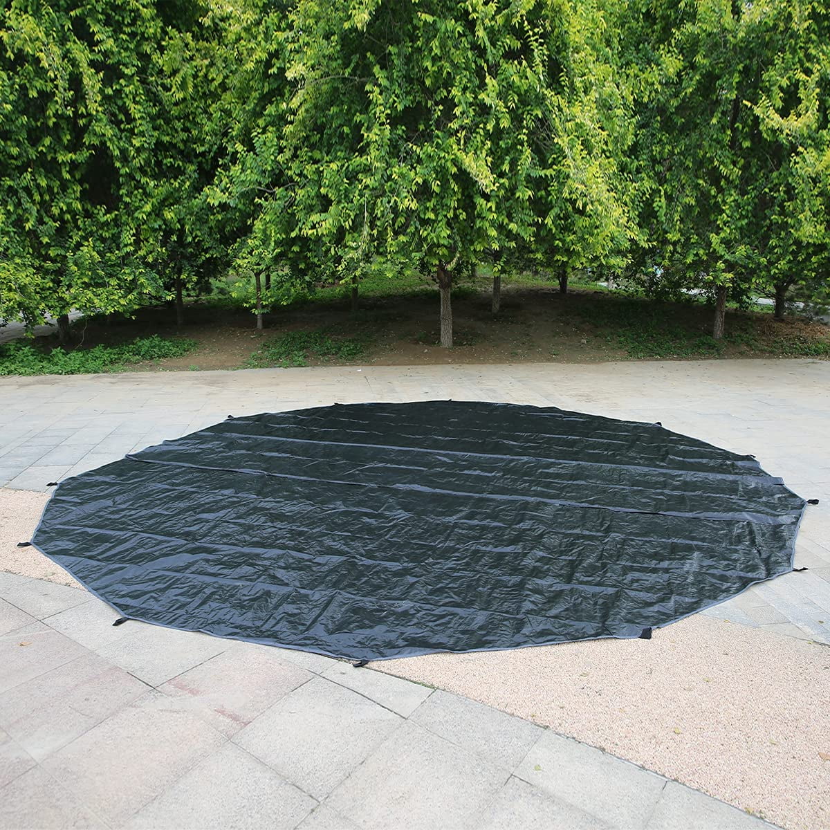 3M Outdoor Black Ultralight PE Round Mat H836