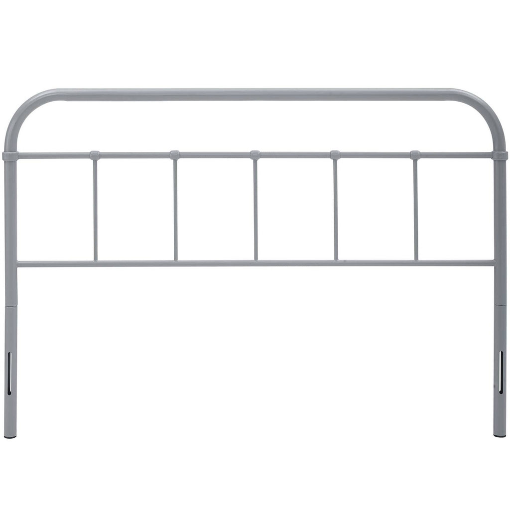 Grey Full Size Metal Headboard Y332