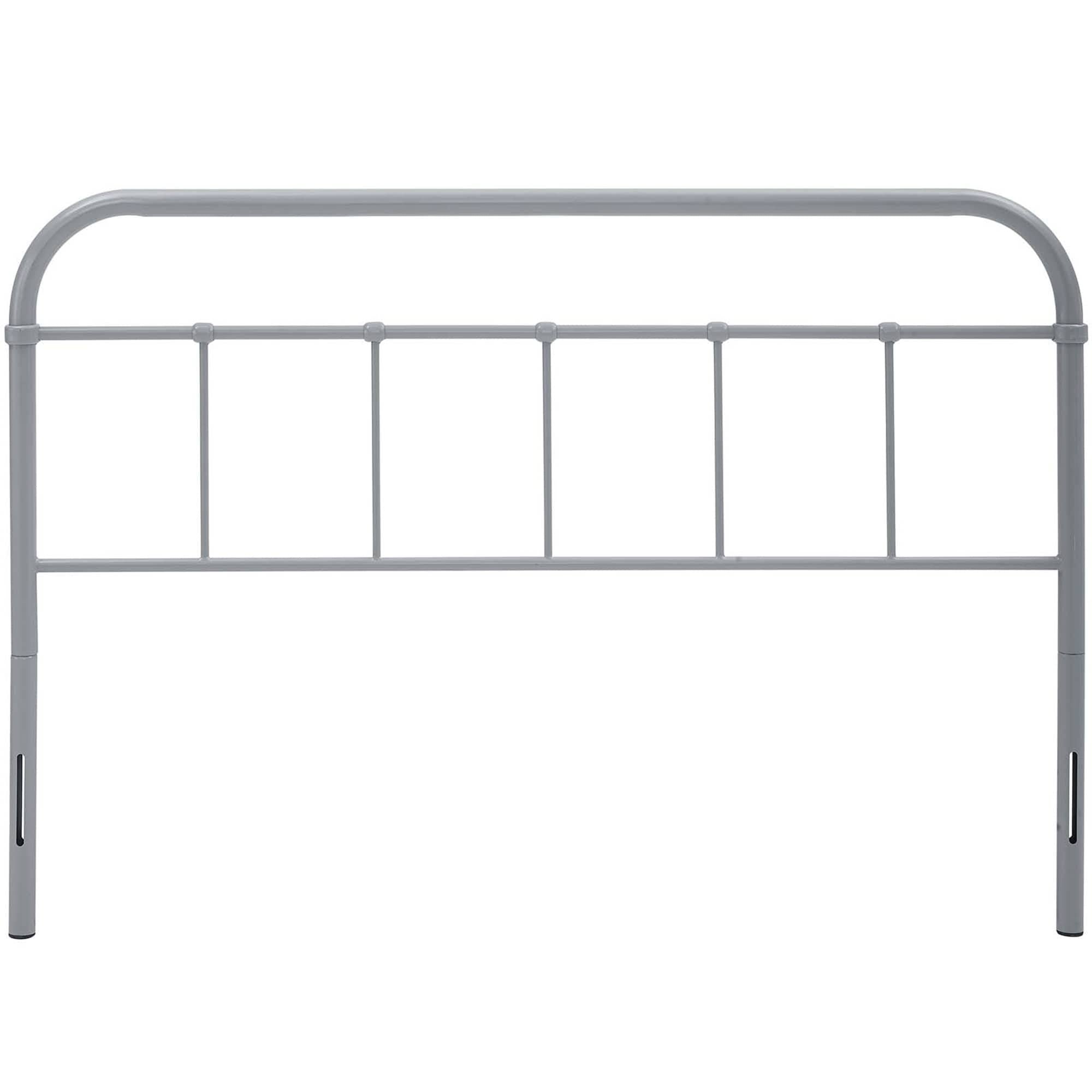 Grey Full Size Metal Headboard Y332