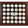 Mahogany Framed 30-Ball Display Case B2188