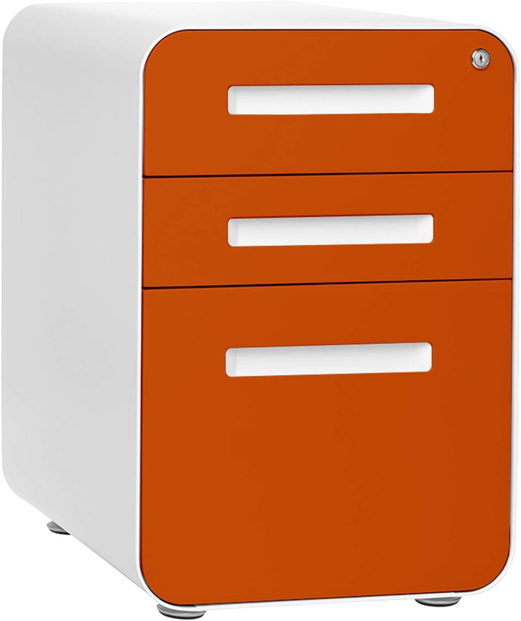 3-Drawer Mobile File Cabinet Dark Grey L299