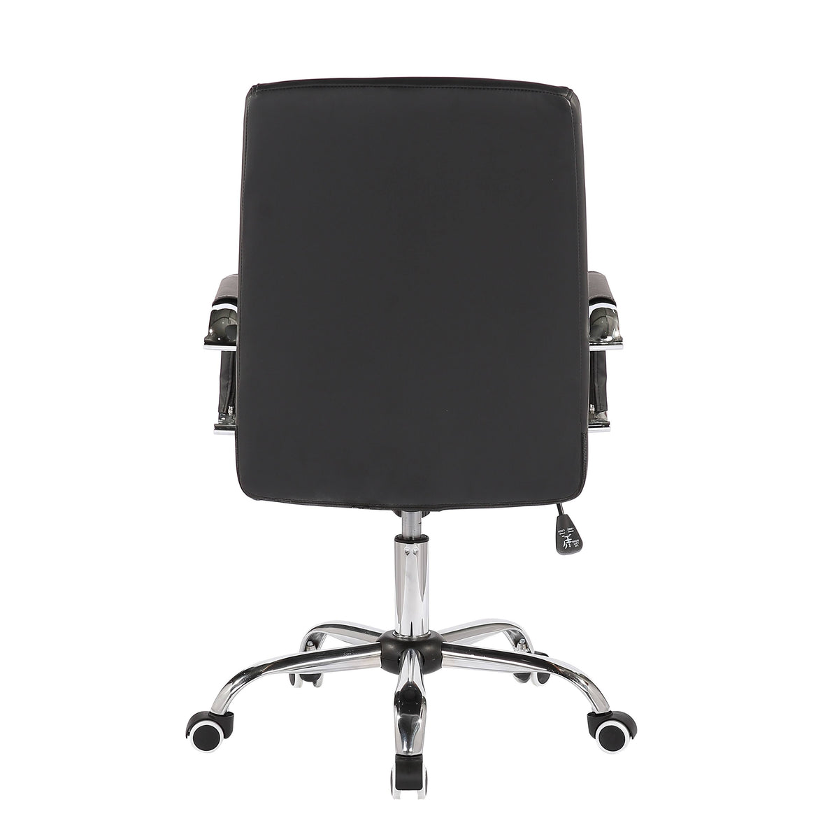 White PU Leather Swivel Office Chair D36406