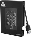 2TB 256-Bit Encrypted USB 3.0 Hard Drive with PIN Access E49064