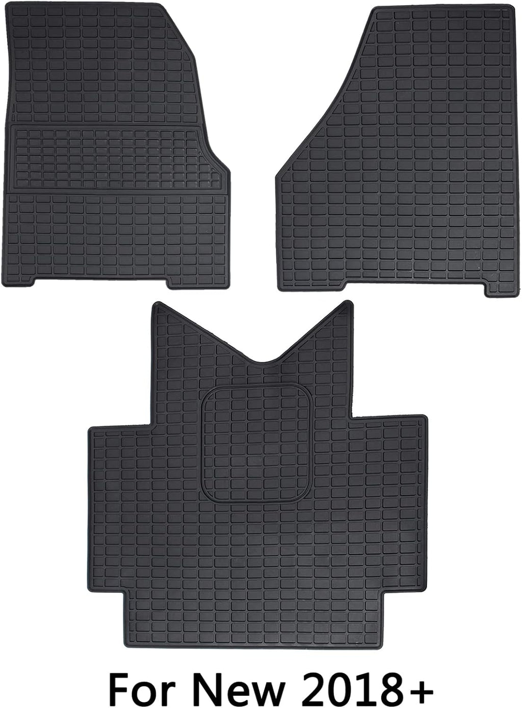 3PCS Set Heavy Duty Rubber Floor Mats for Freightliner Cascadia B356