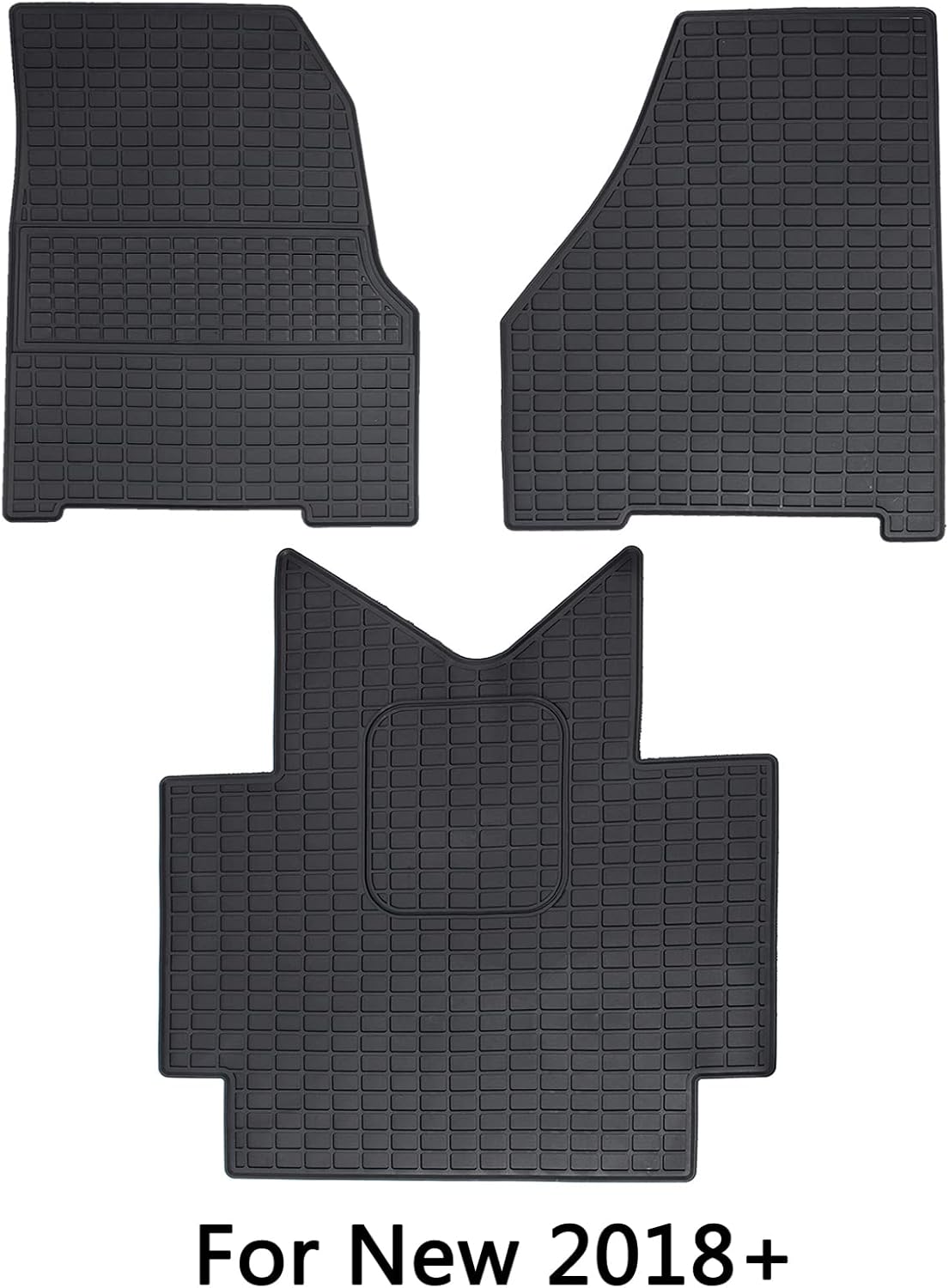 3PCS Set Heavy Duty Rubber Floor Mats for Freightliner Cascadia B356