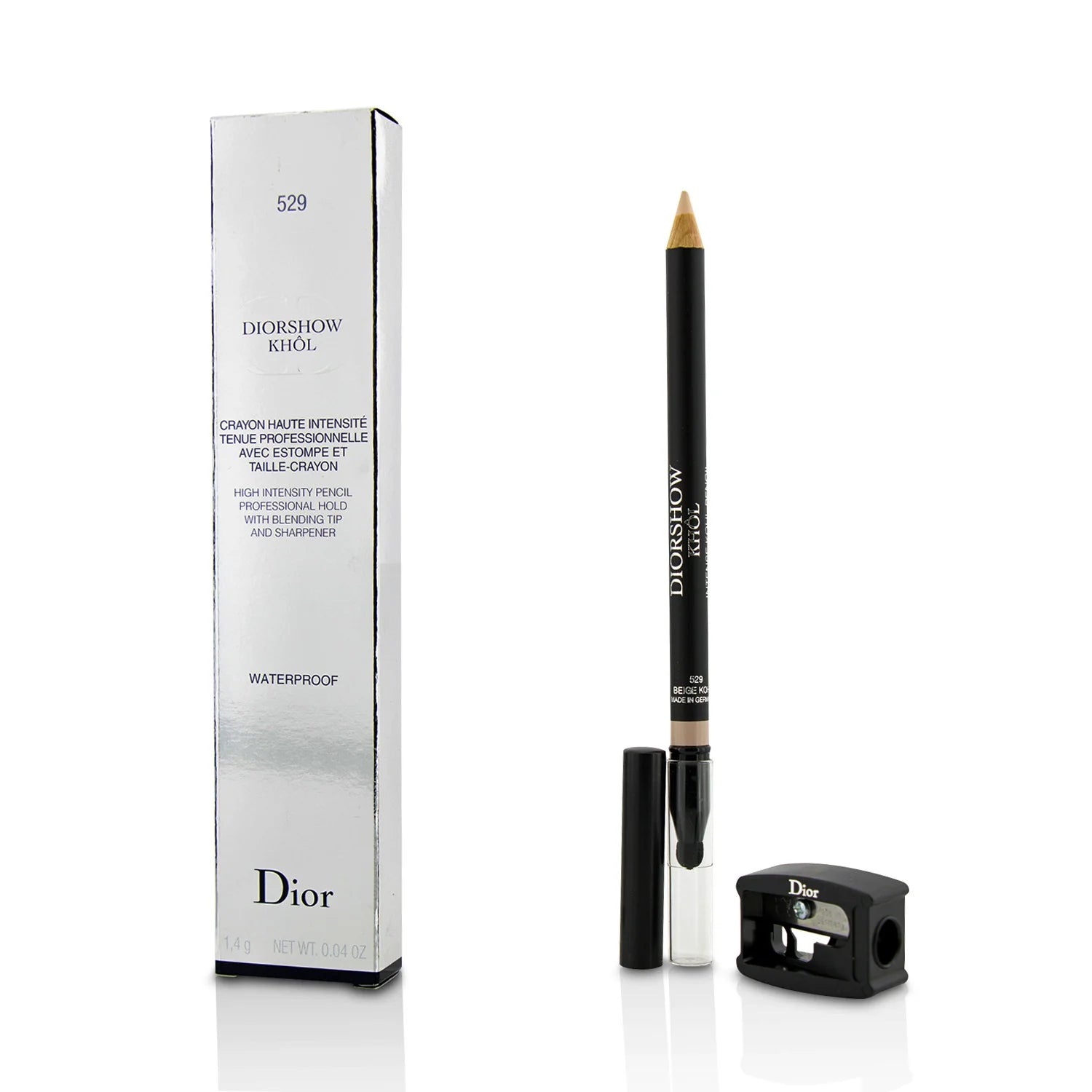 White Khol Waterproof Pencil with Sharpener H520969