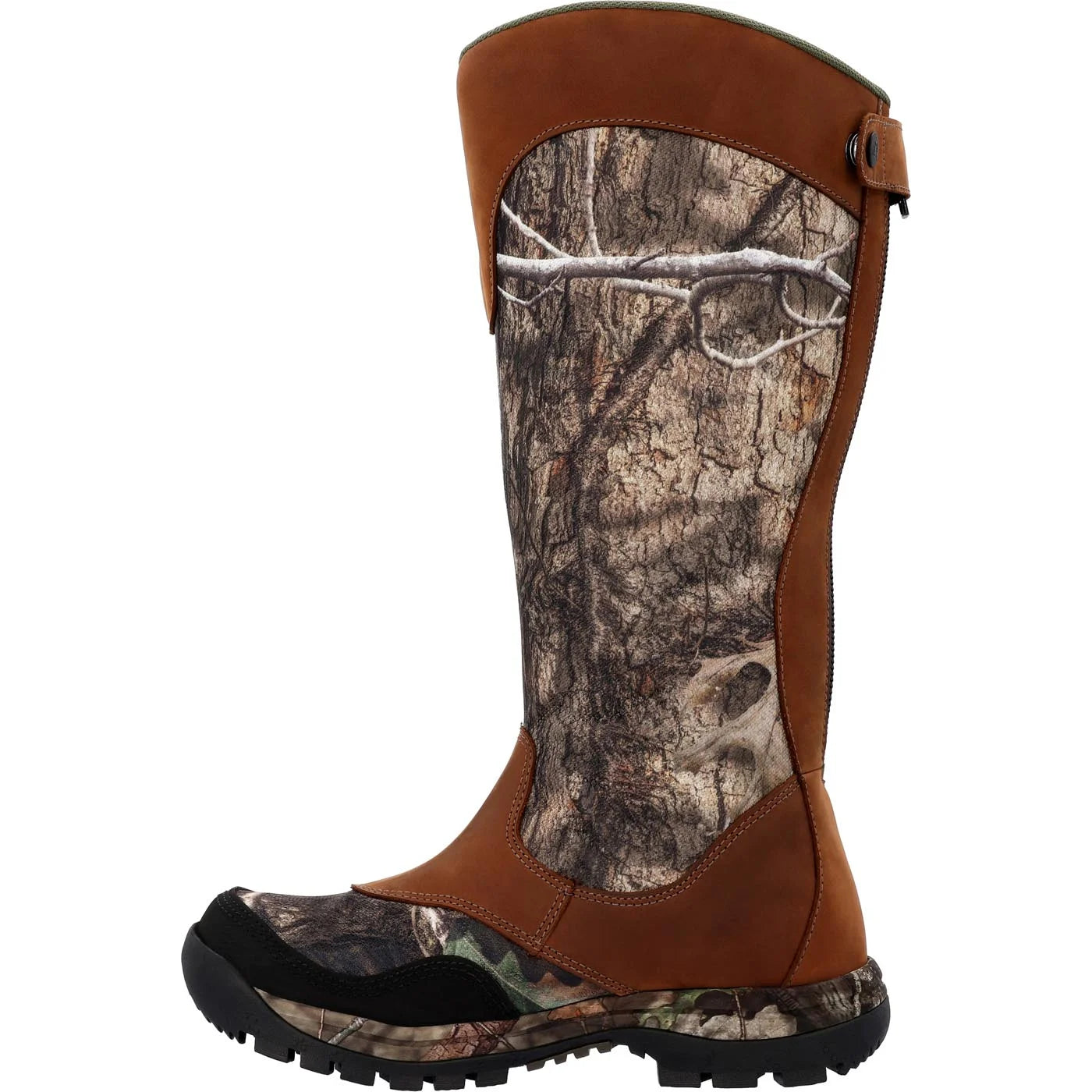 Snake Waterproof Zipper Pull-On Boot Size 8(W) H999364