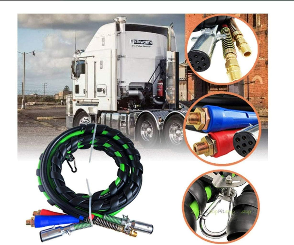 12 Ft 3-in-1 Air Line Hose Assemblies for Semi Truck Tractor Trailer Z854