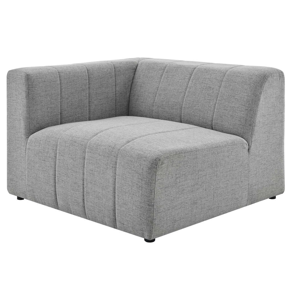 Light Grey Fabric Loveseat Sofa U6351