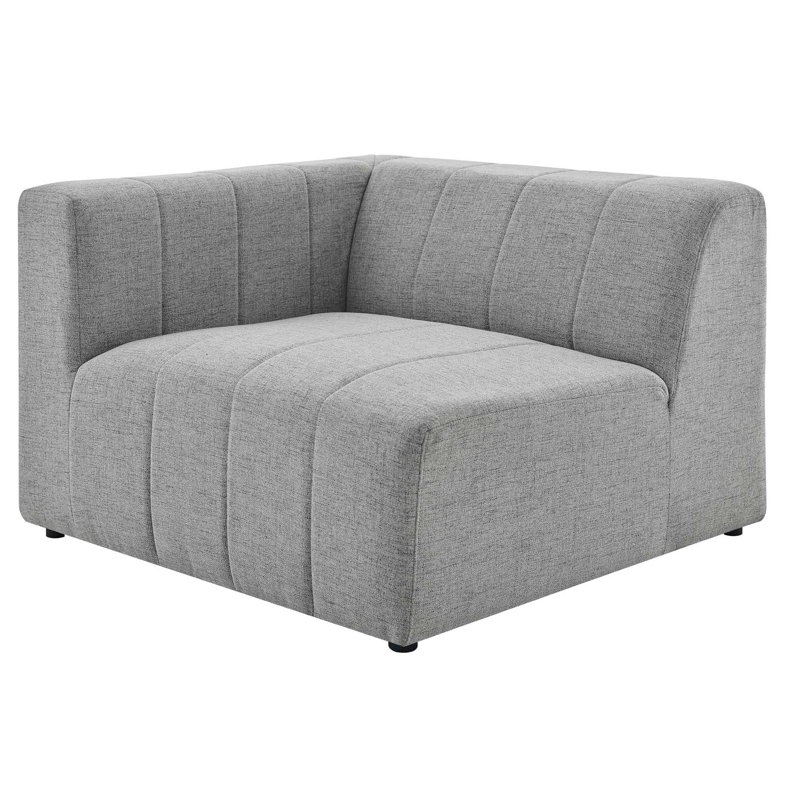 Light Grey Fabric Loveseat Sofa U6351