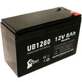 Replacement Sealed Lead Acid Battery (12V, 8Ah, 8000mAh, F1 Terminal, AGM, SLA) with TWO F1 to F2 Terminal Adapters F996719
