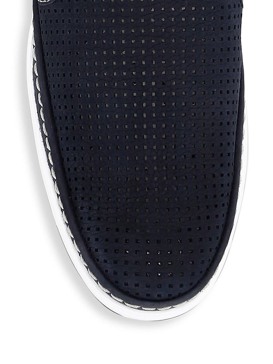 Navy Sportbuck Men&s Perf Shoes P55452