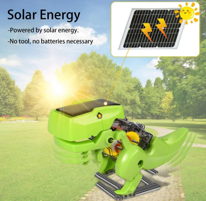 STEM Robot Building Science Kit 3 in 1 Solar Dinosaur Desk Robot K446674