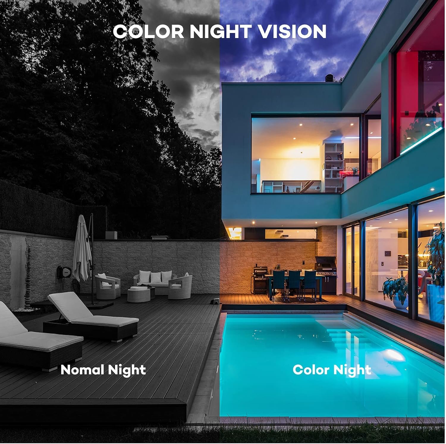 5MP HD IP POE Outdoor Dome Camera with Color Night Vision U987