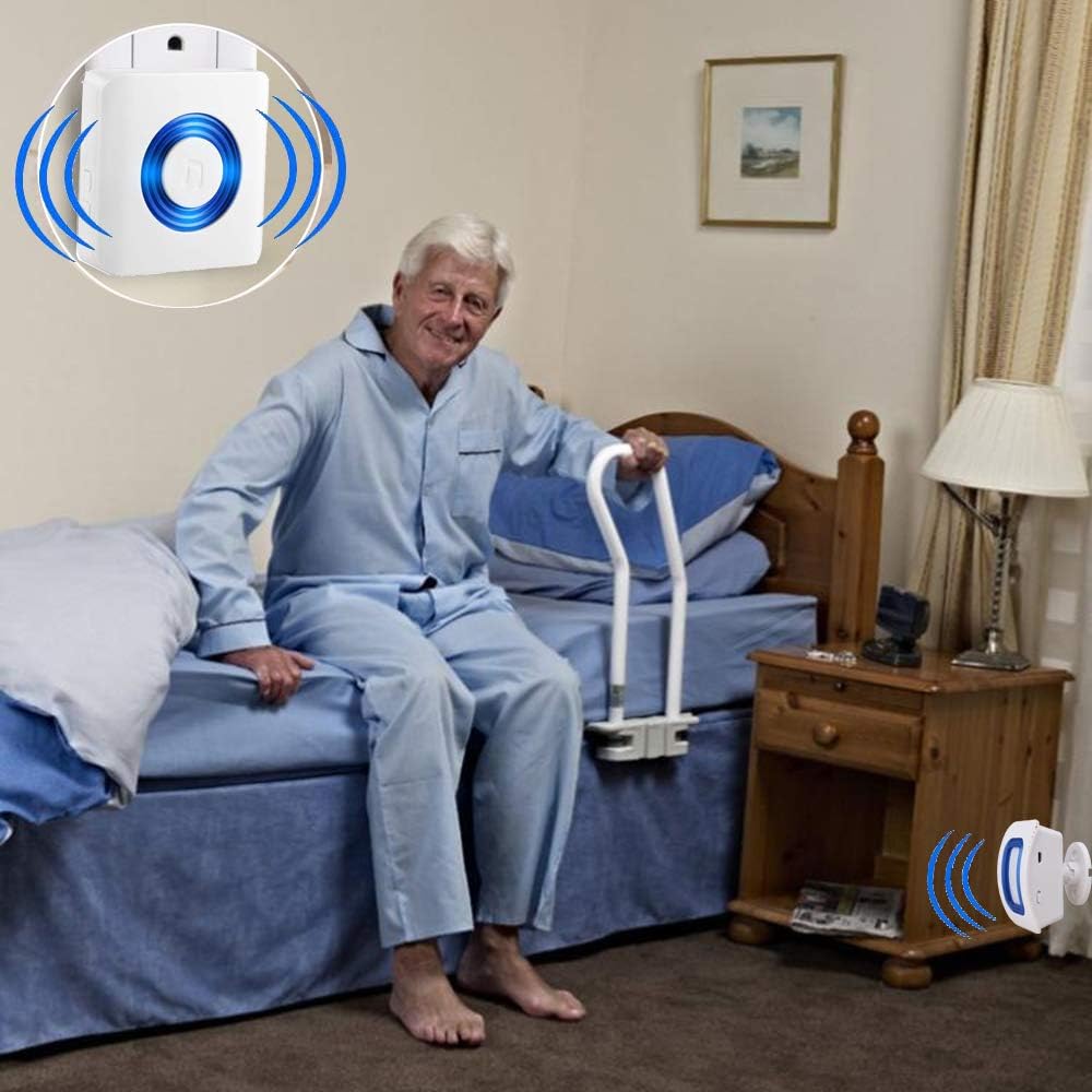Wireless Motion Sensor Alert Room Bed Alarm with 3 Receiver and 2 Monitor Motion I136