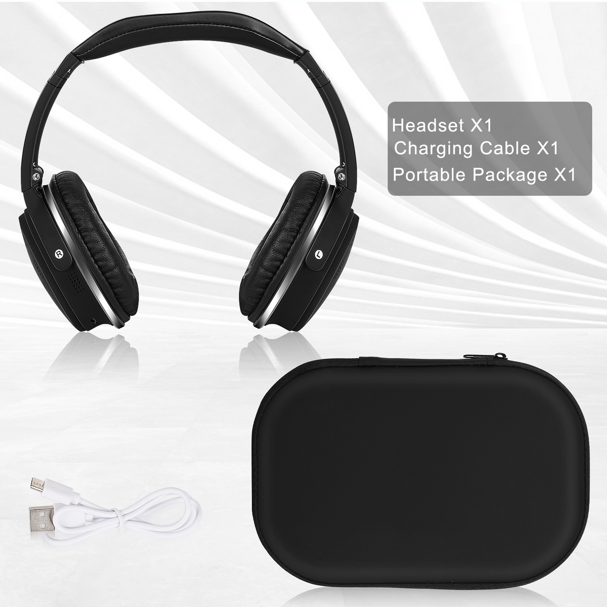 Wireless Bluetooth Over The Ear Headphones with Mic J335872