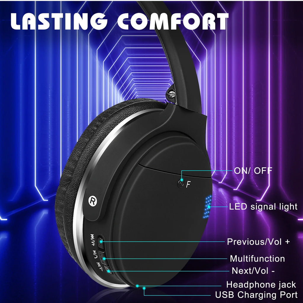 Wireless Bluetooth Over The Ear Headphones with Mic J335872