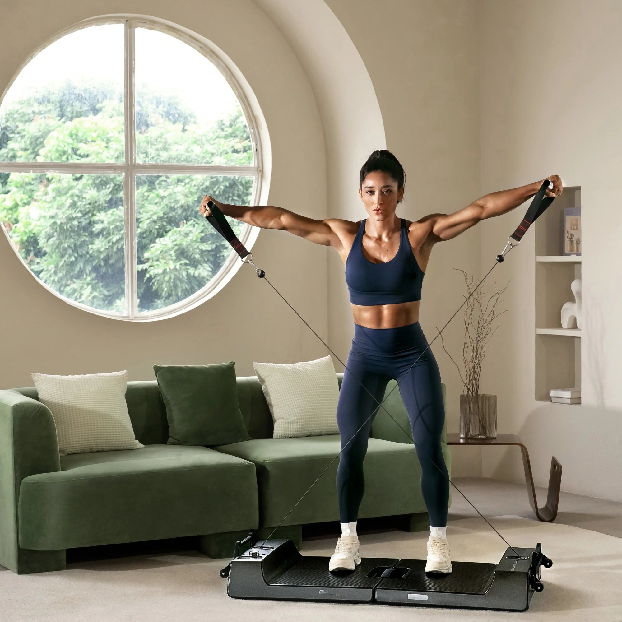 6 in 1 Home Gym Fitness Equipment with APP J82760