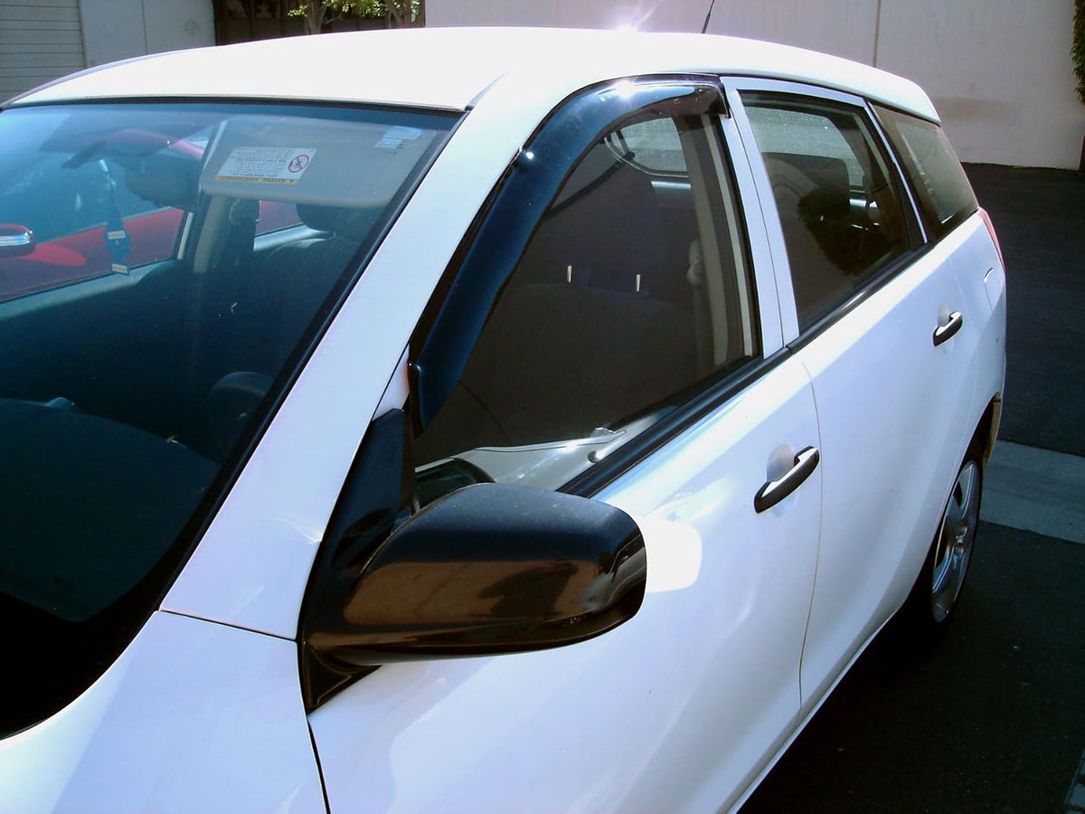 4 Pcs Dark Smoke Window Visor Deflector Rain Guard M15504