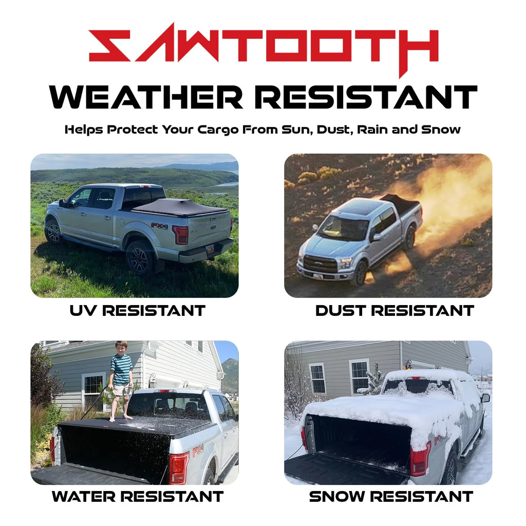 Sawtooth Expandable Tonneau Cover for Truck Bed K5633