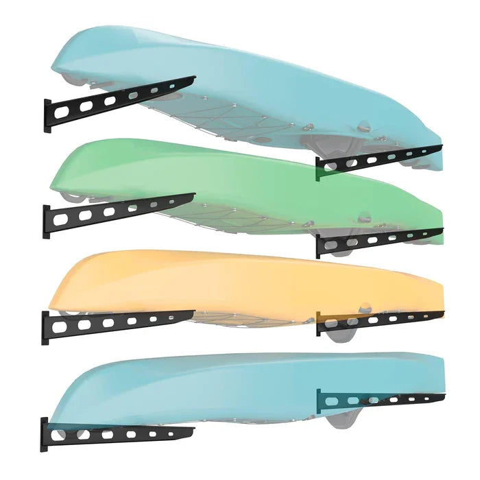 4 Pack Wall Mounted Kayak Rack 25" Arms A381177