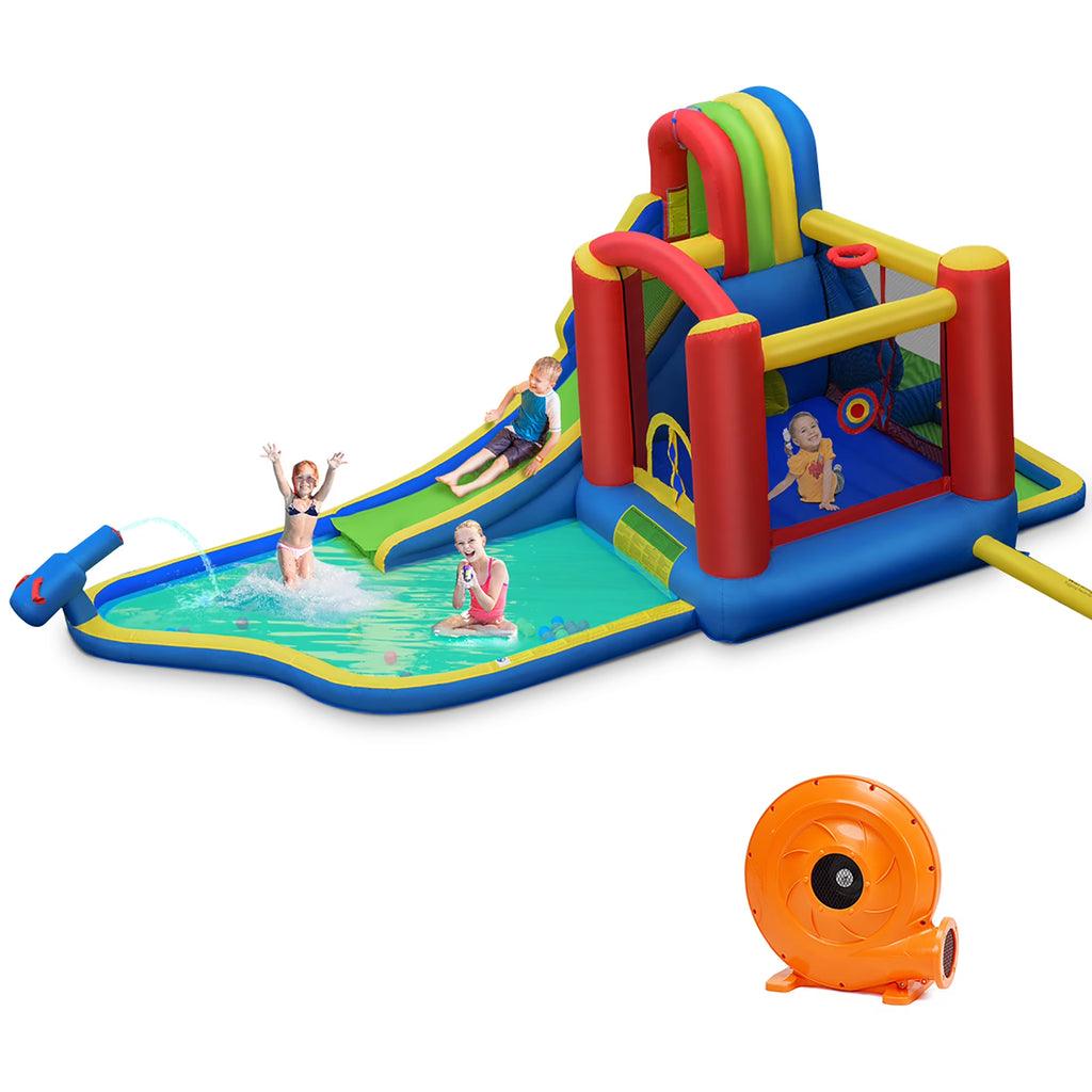 Inflatable Kid Bounce House Slide Splash Pool Jumping Castle I306567